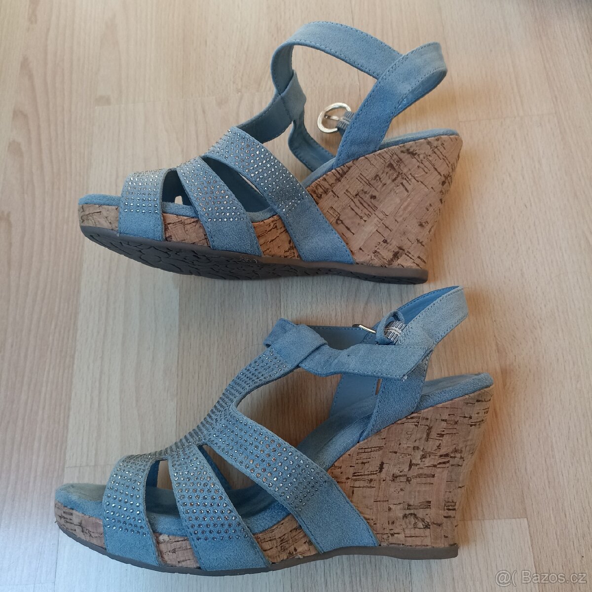 Letní střevíce na klínku vel.37 - 7