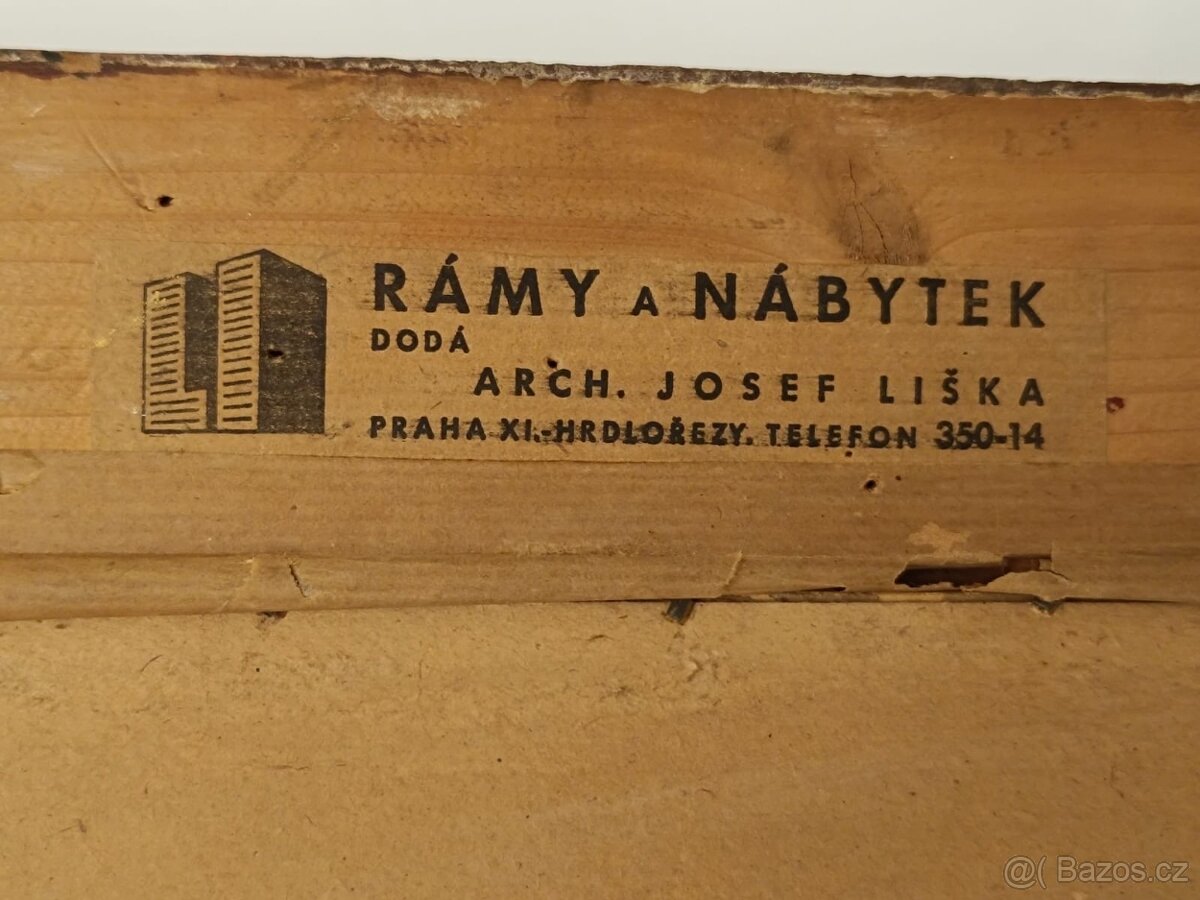 Obraz Jan Němeček, Vysočina 1942, olej 57x67 - 7