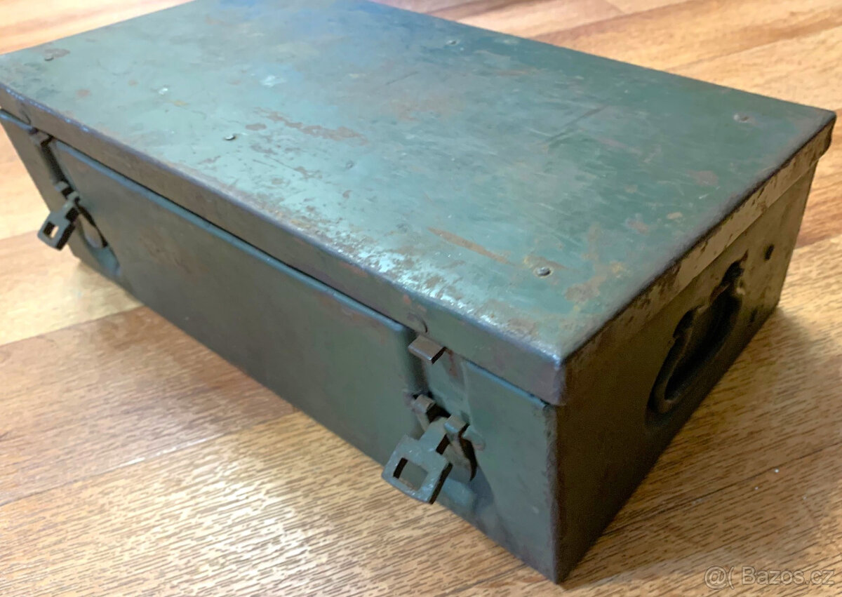 Nemecka lekarna Verbandkasten orig.Feldgrau barva Wehrmacht, - 7