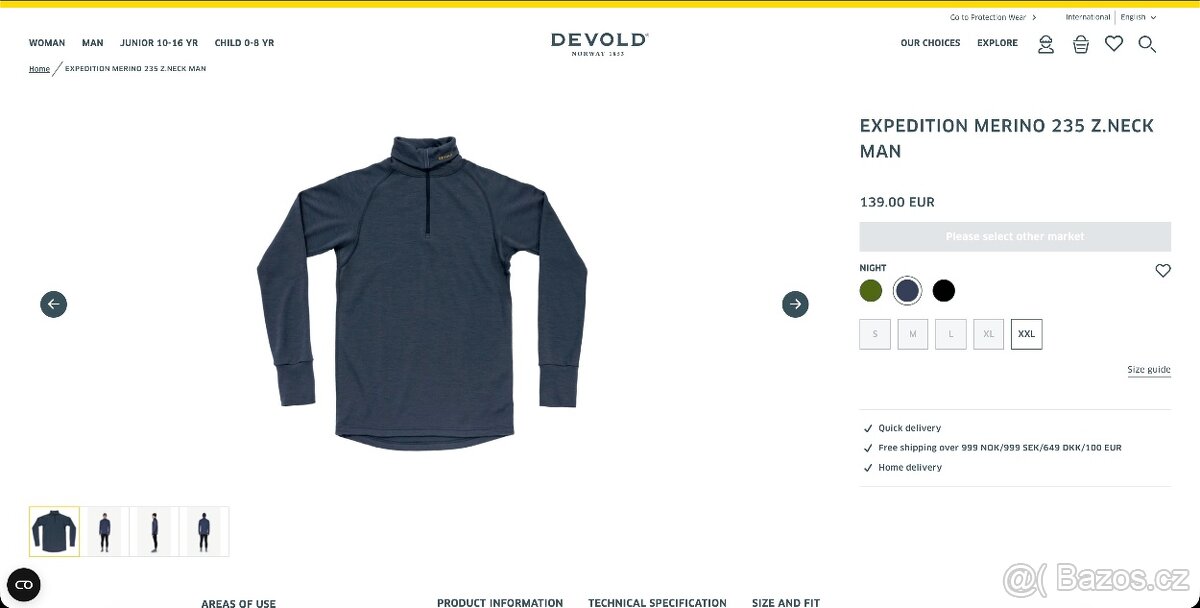 Merino rolák Devold Expedition Merino 235 Zip Neck Man - 7