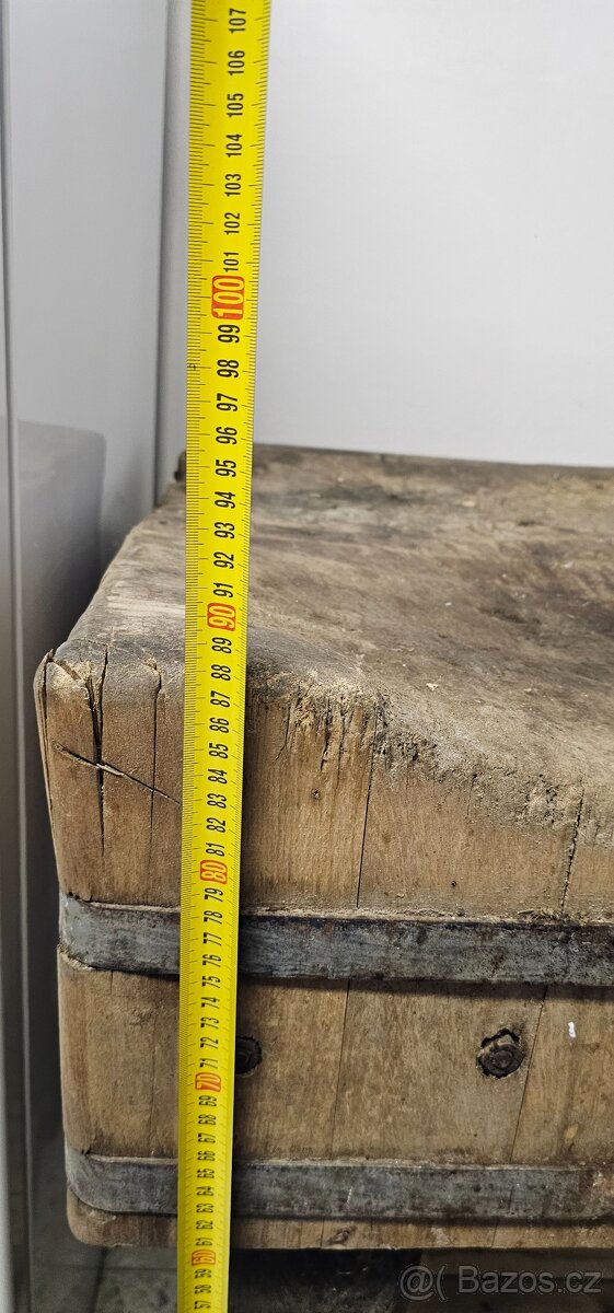 Řeznický špalek / stůl 70x70cm - 7