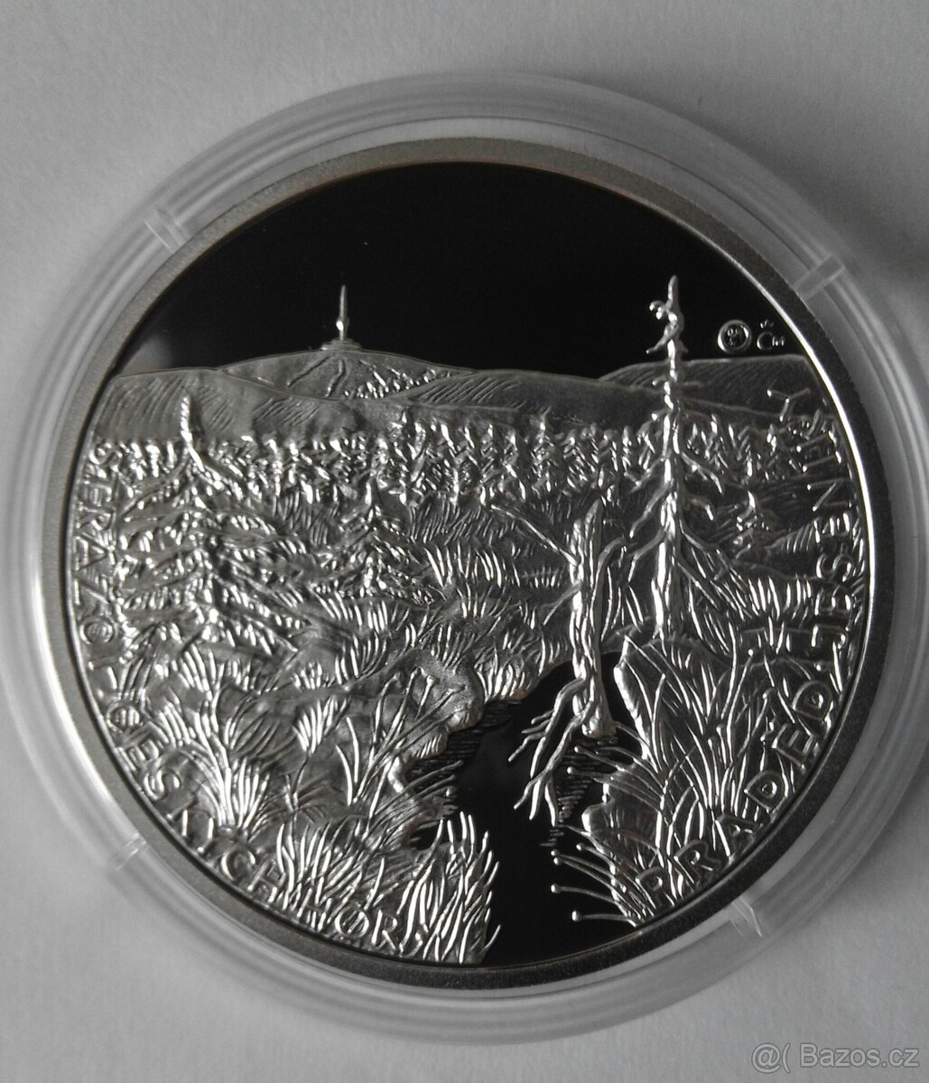 Sada 5 ks stříbrných medailí Strážci českých hor. - 7