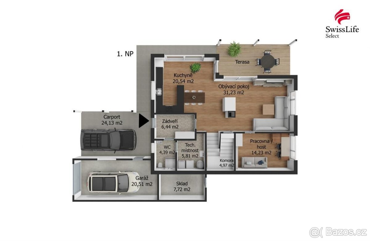 Prodej projektu na klíč 160 m2, Vejprnice - 7