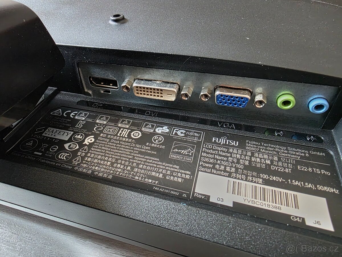 Fujitsu E22-8 TS Pro - 21,5" / 22" FHD IPS, 5ms DP - 7