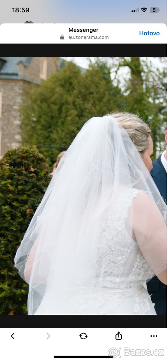 Svatební šaty s perličkami - 7