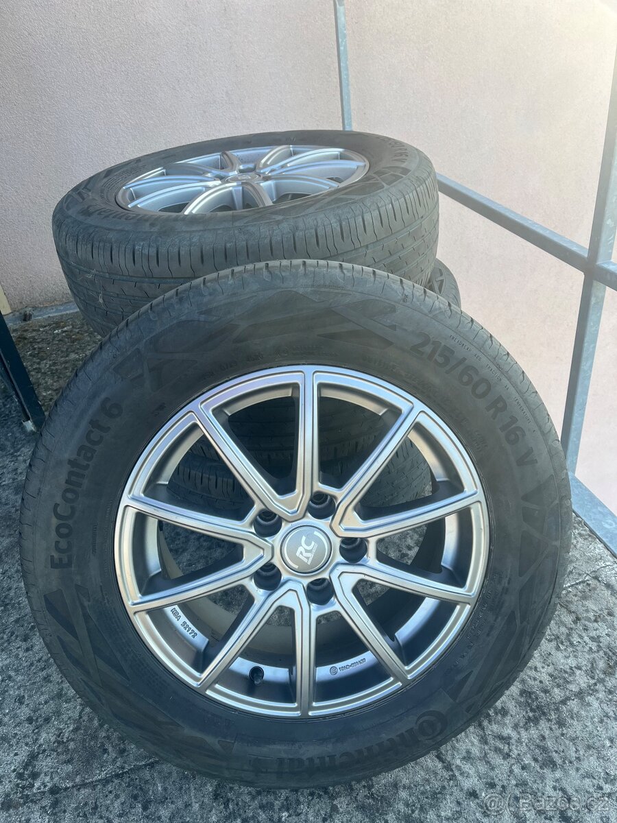 Alu sada R16 - disky 5x112 + pneu - 7