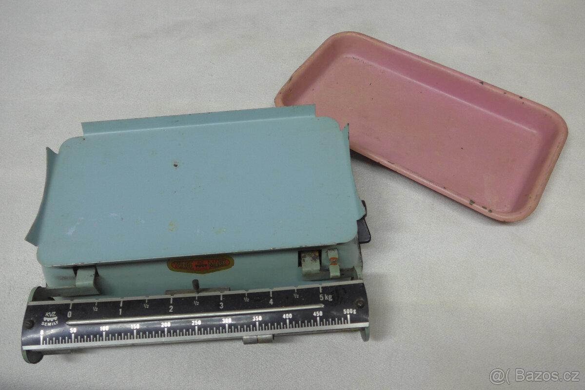 Mechanická Kuchyňská Váha KOVO CYKLOS ČSSR - 7