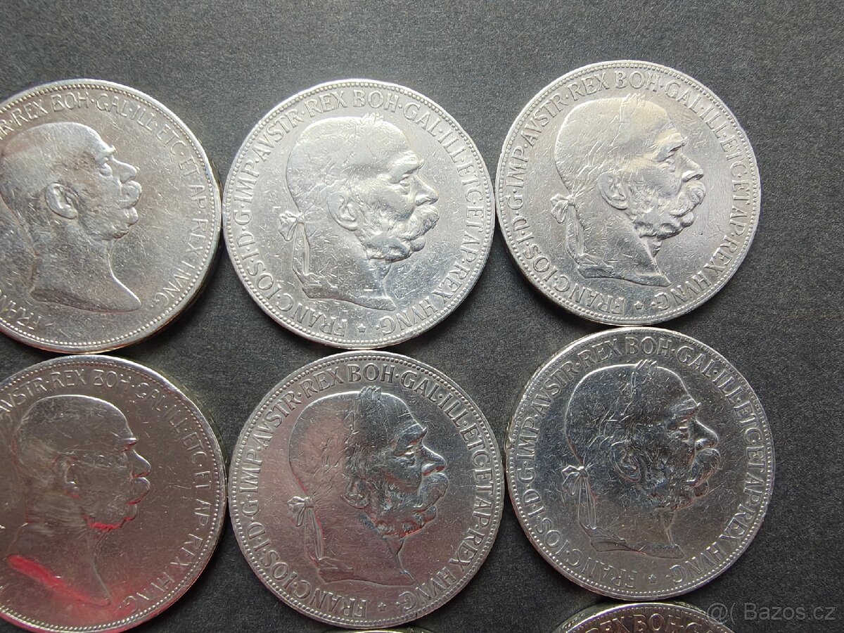 Mince 5 Koruna Rakousko Uhersko - 7