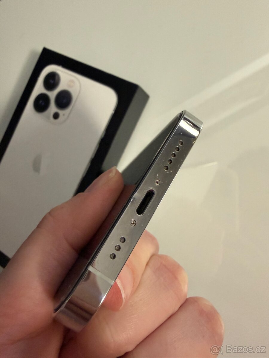 Apple iPhone 13 Pro 128 GB Silver / stříbrná / bílá - 7