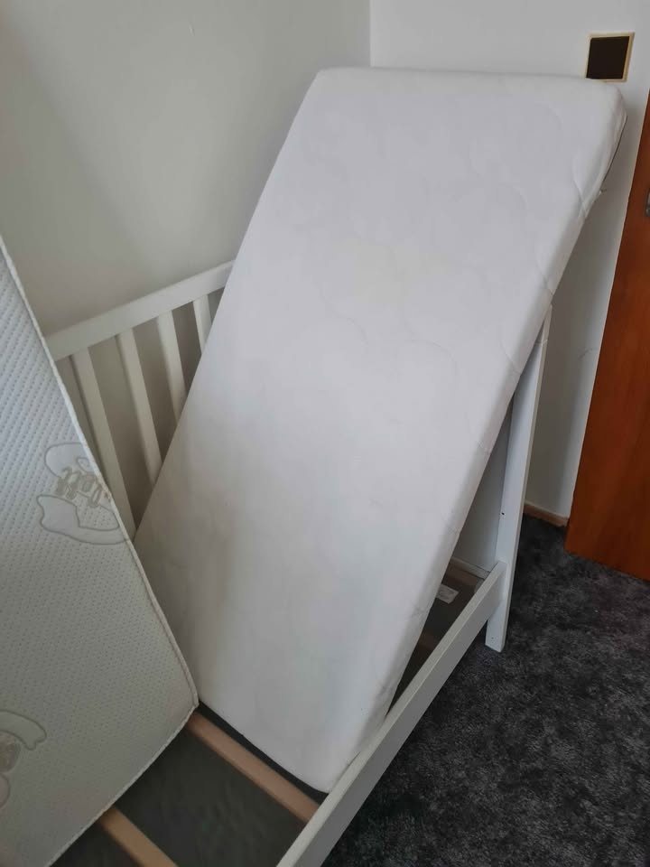 SUNDVIK - Dětská postýlka bílá, 60x120 cm - 7