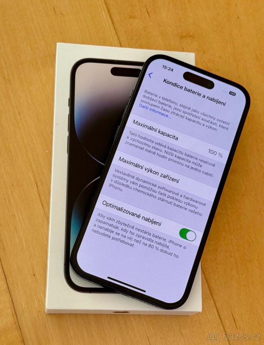 iPhone 14 Pro Černá BATERIE 100% TOP - 7