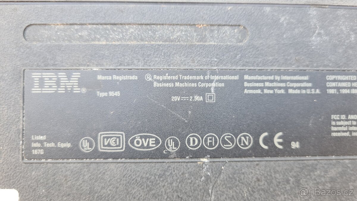 IBM legendární pravěký notebook typ 9545 - 7