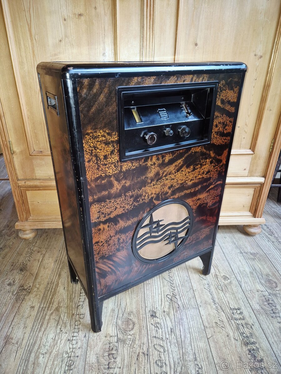 Starožitné rádio Philips 2601, "kamna", 1930-1931 - 7