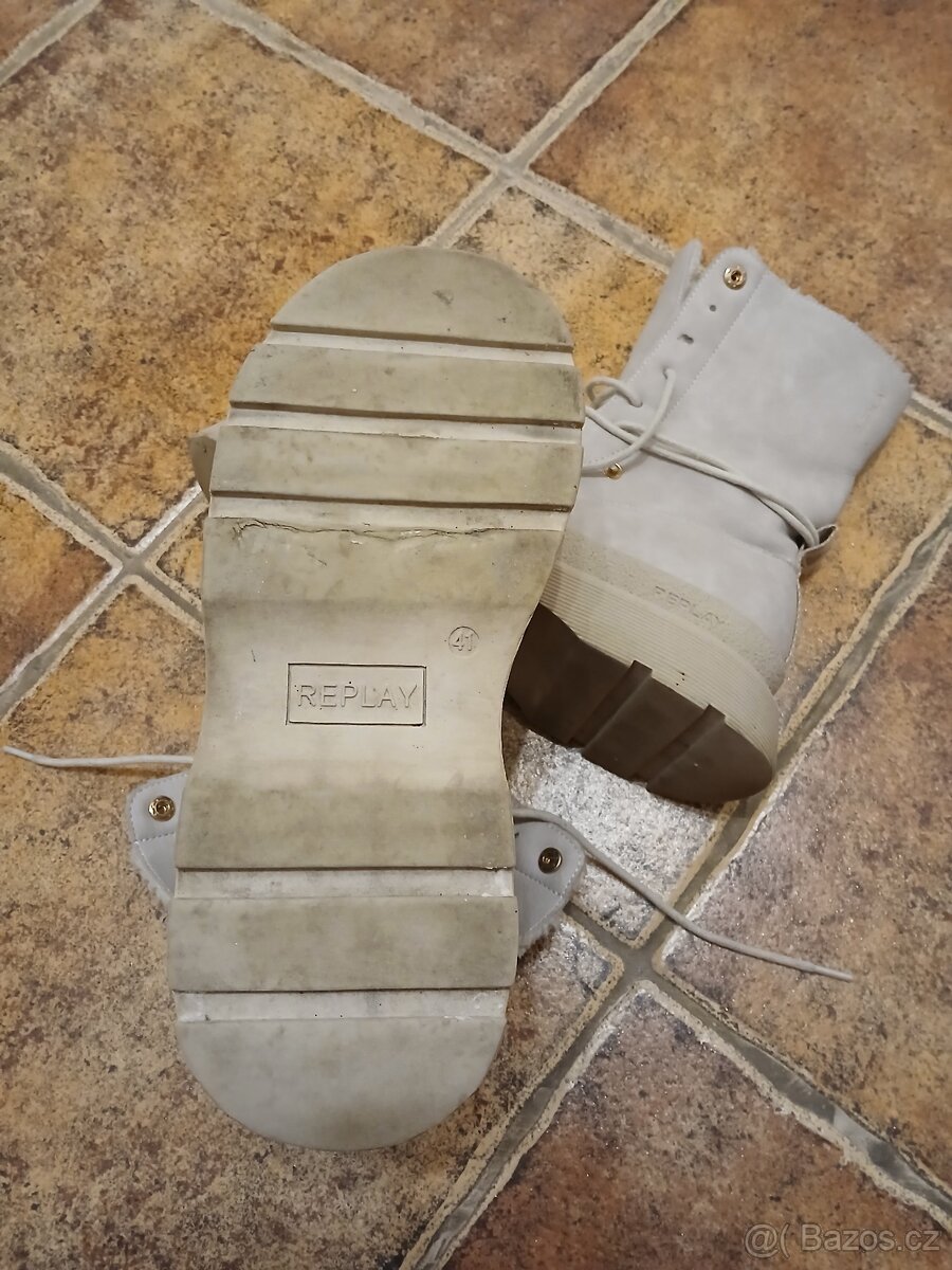 Kotníčkové boty s kožíškem Replay vel. 41 - 7