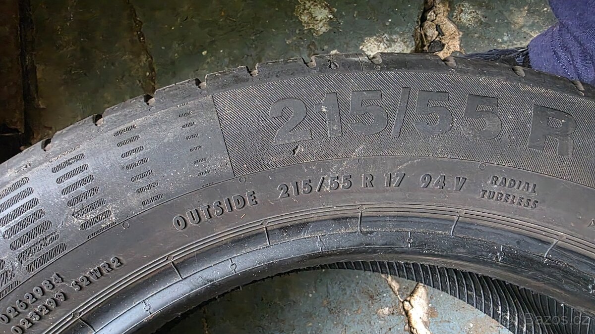 215/55 R17 V Continental jako nové - 7