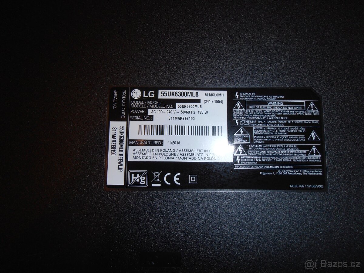 ((( SMART LED TV LG, uhl. 138cm ))) - 7