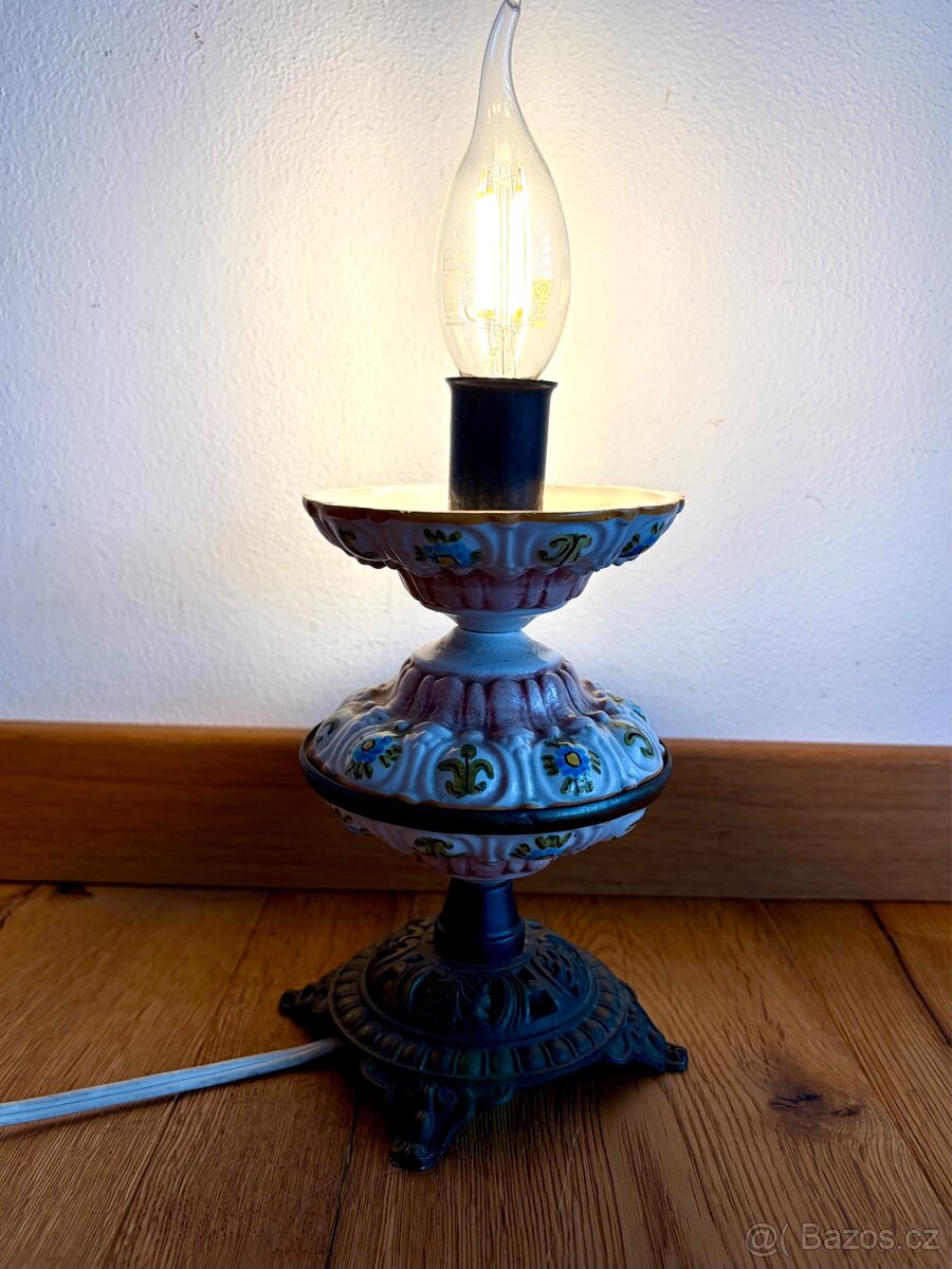 Stará porcelánová lampička - 7