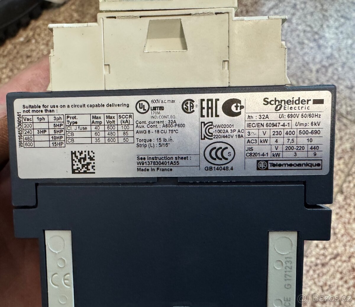 Stykače schneider eletric, proudový chránič eaton 40a - 7