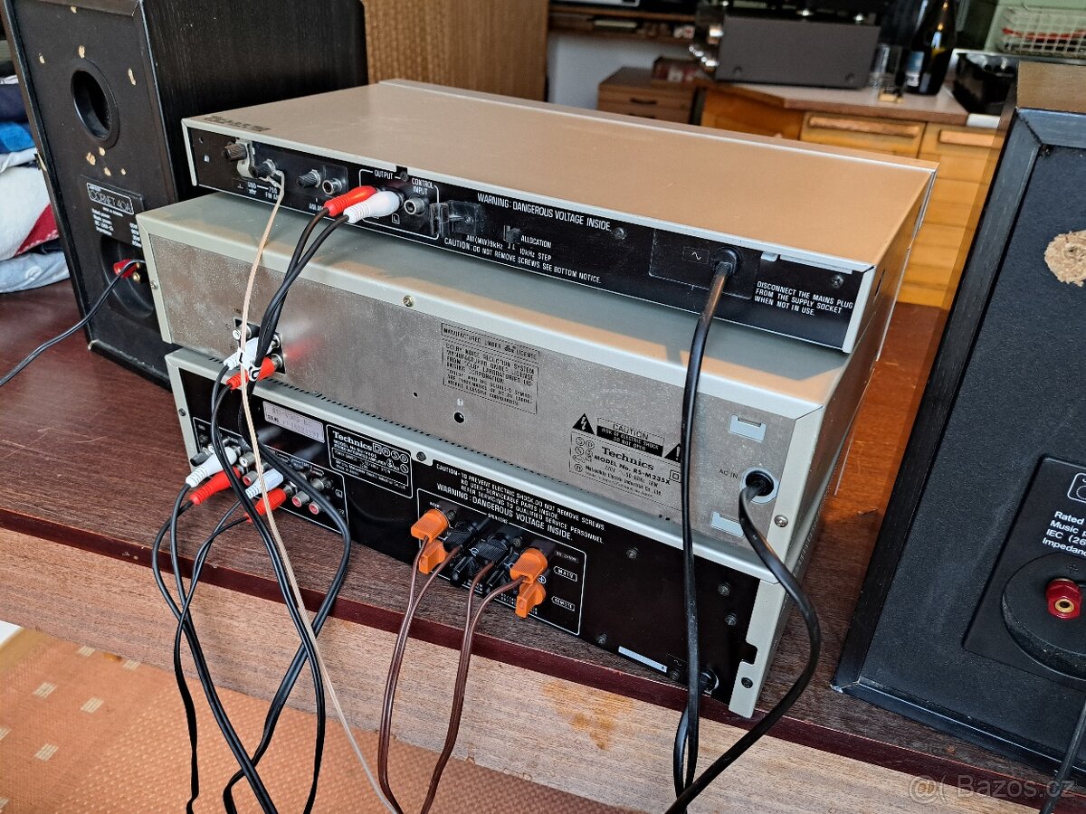 Zes. + tape deck Technics - plně funkční i jednotlivě - 7
