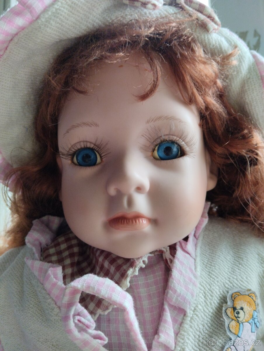 Porcelánové panenky sedící - 7