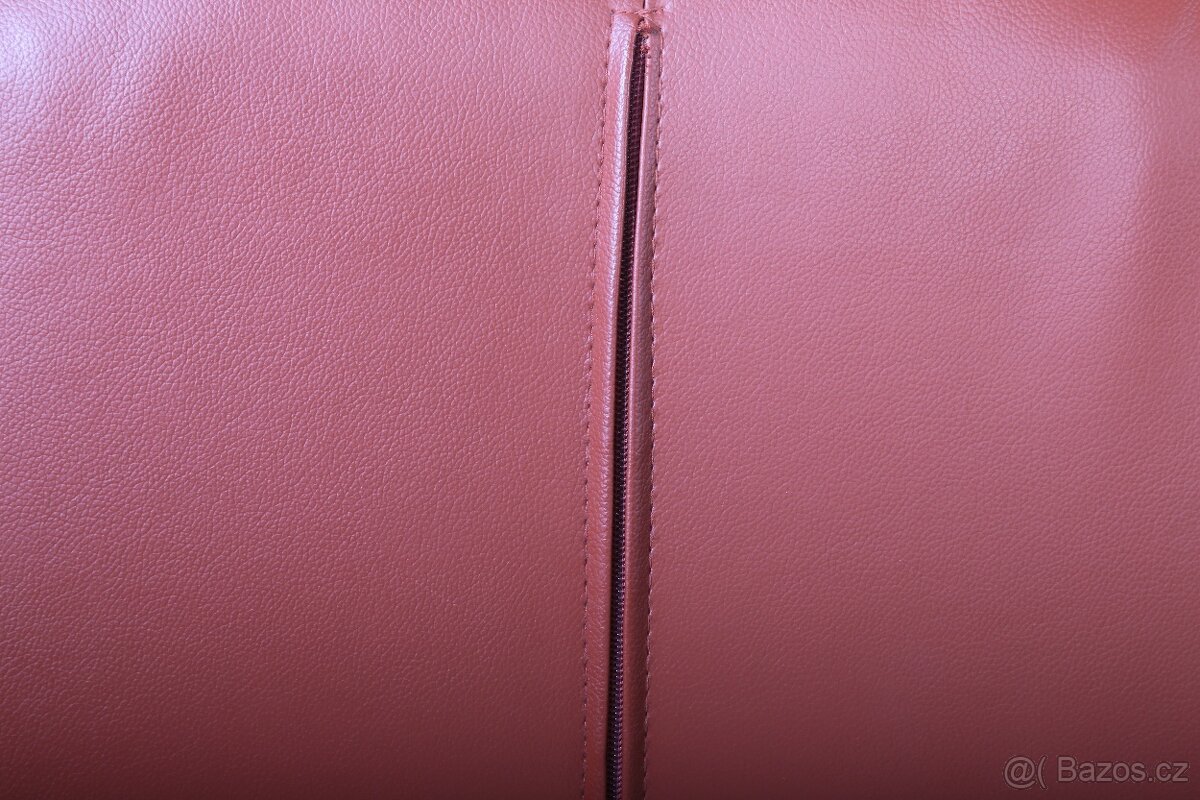 858 Křeslo polohovací, kožené s podnožkou - 7