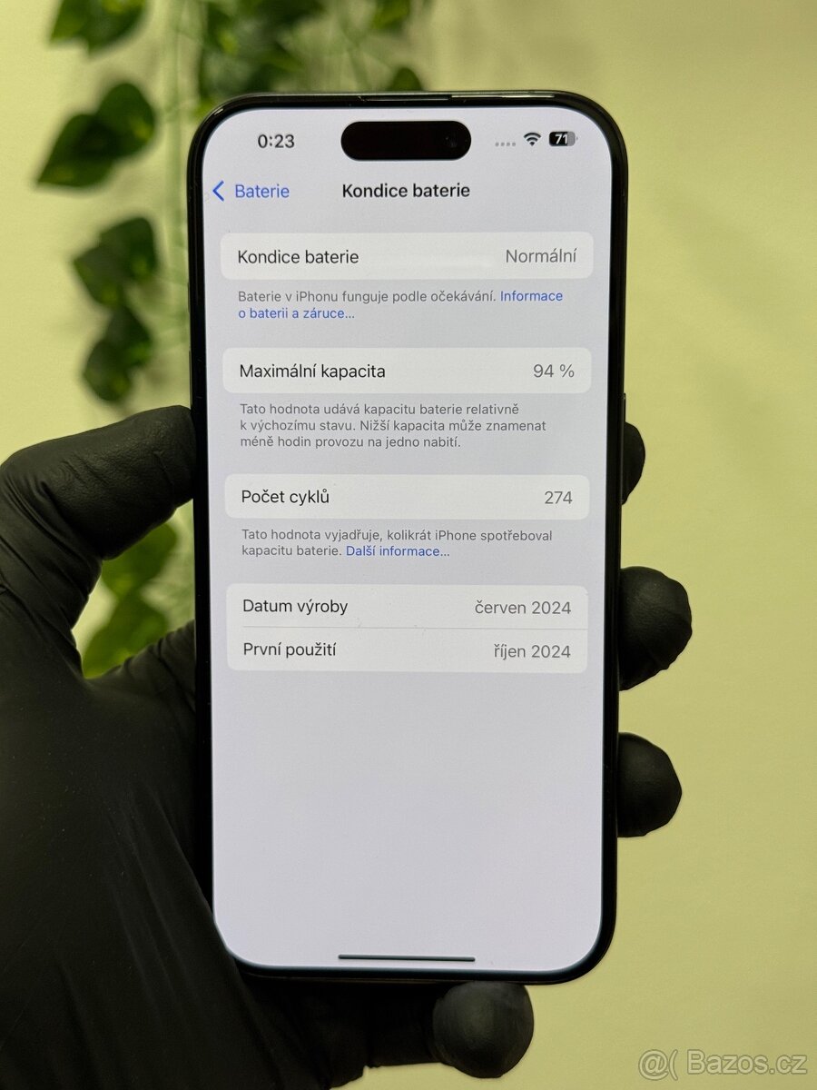 iPhone 15 Pro 128GB modrý - 7