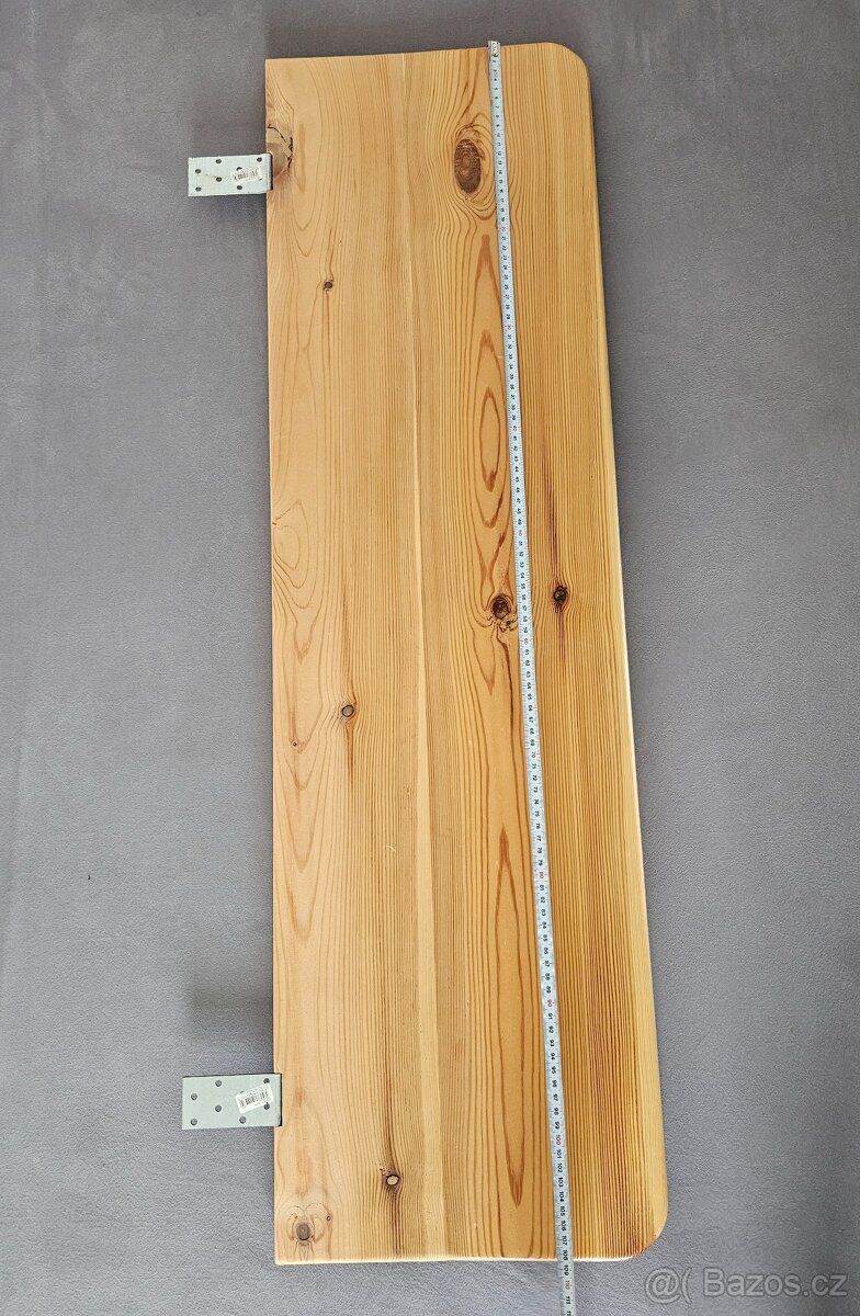 Dřevěná zábrana k posteli - masiv - 7