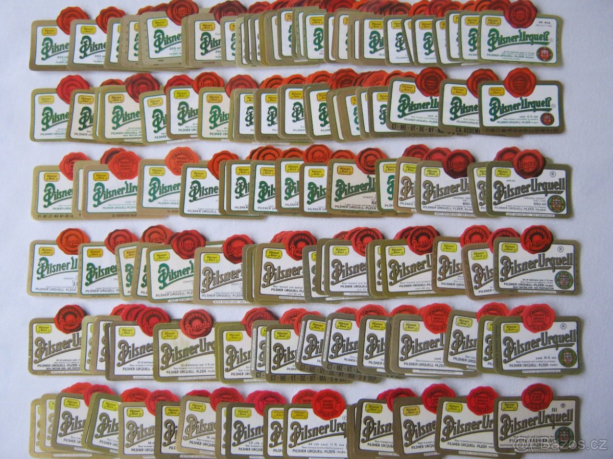 sbírka pivní etikety pivovar Prazdroj Plzeň 930ks - 7
