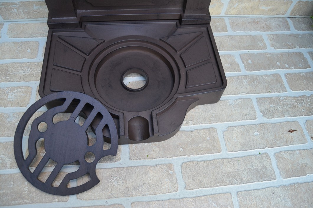 Zahradní kovová výlevka - kašna 82 cm - hnědá AKCE - 7