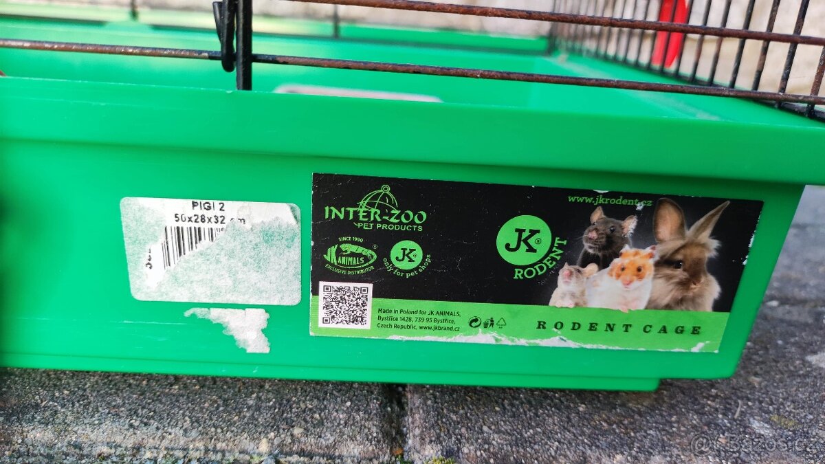 Větší klec pro hlodavce 28x50x32cm včetně příslušenství - 7