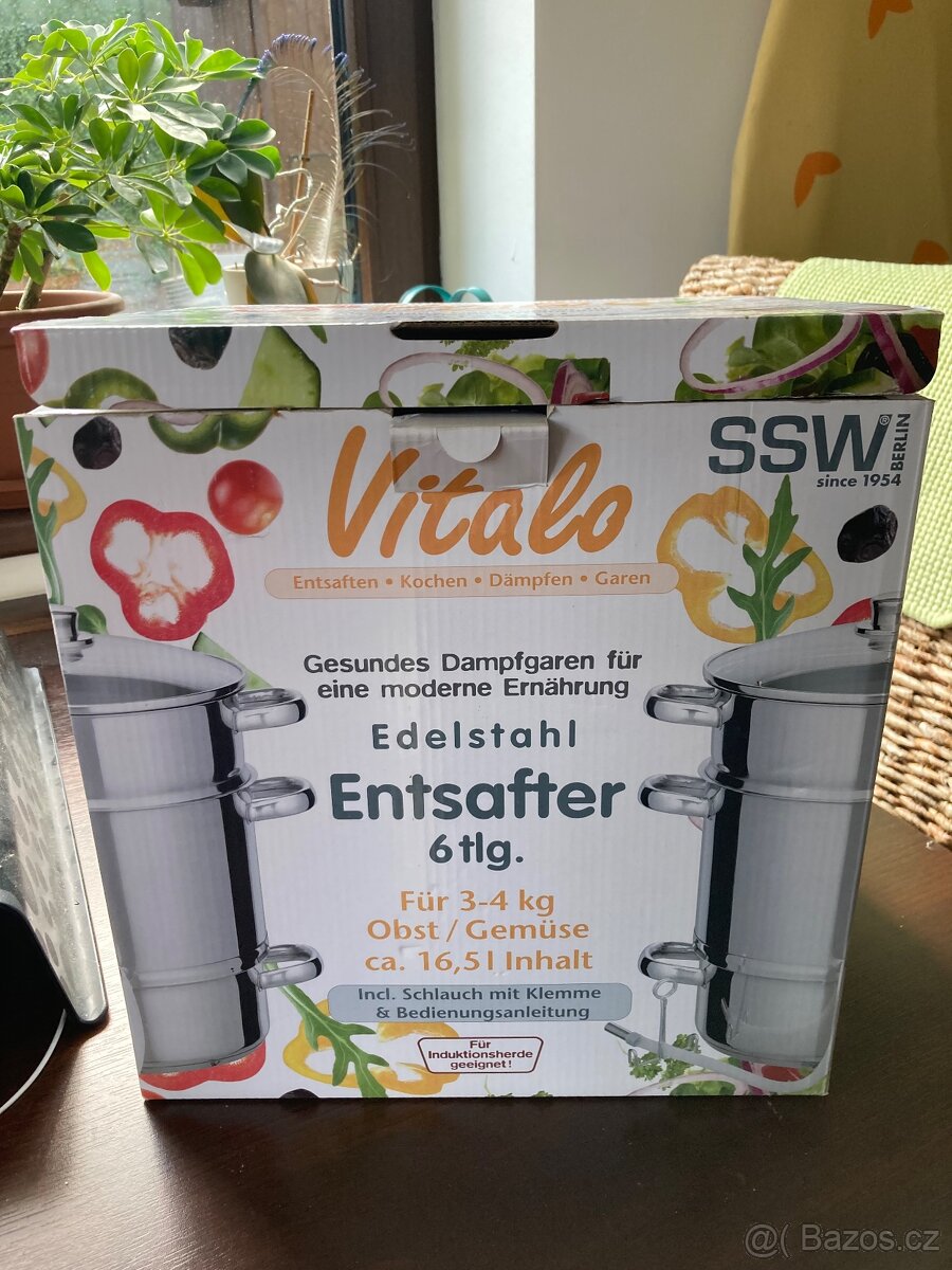 Parní odšťavňovač z nerezu na indukci - 7