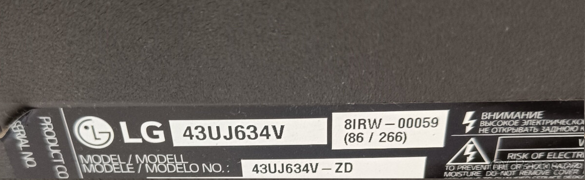 43(108cm) TV LG 43UJ634V - 7