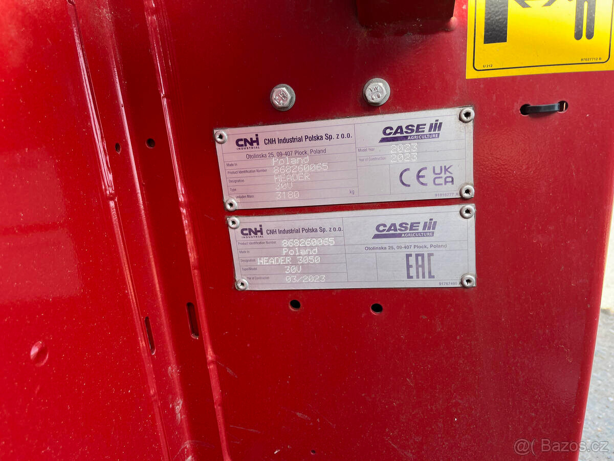 Lišta Case 3050 9,15 m - 7