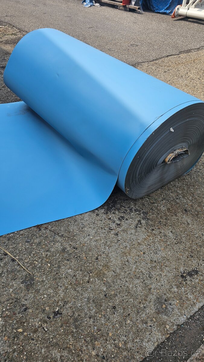 Folie modrá - nová nepoužitá - pevná odolná - 7