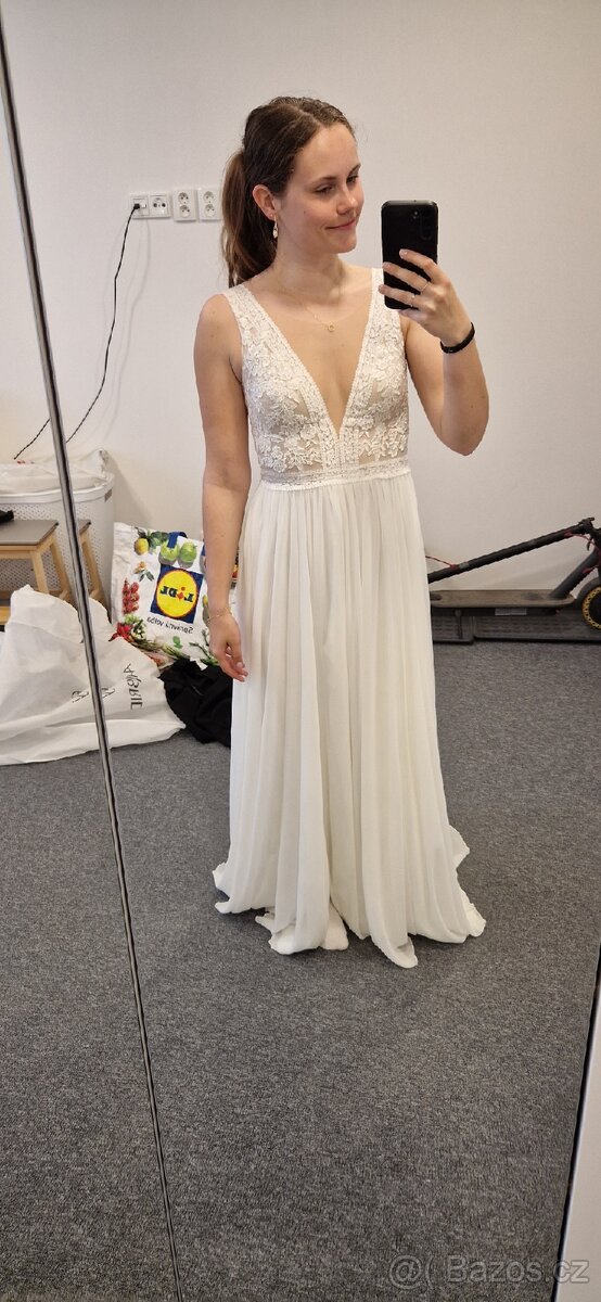 BOHO Svatební šaty značka Elody - 7