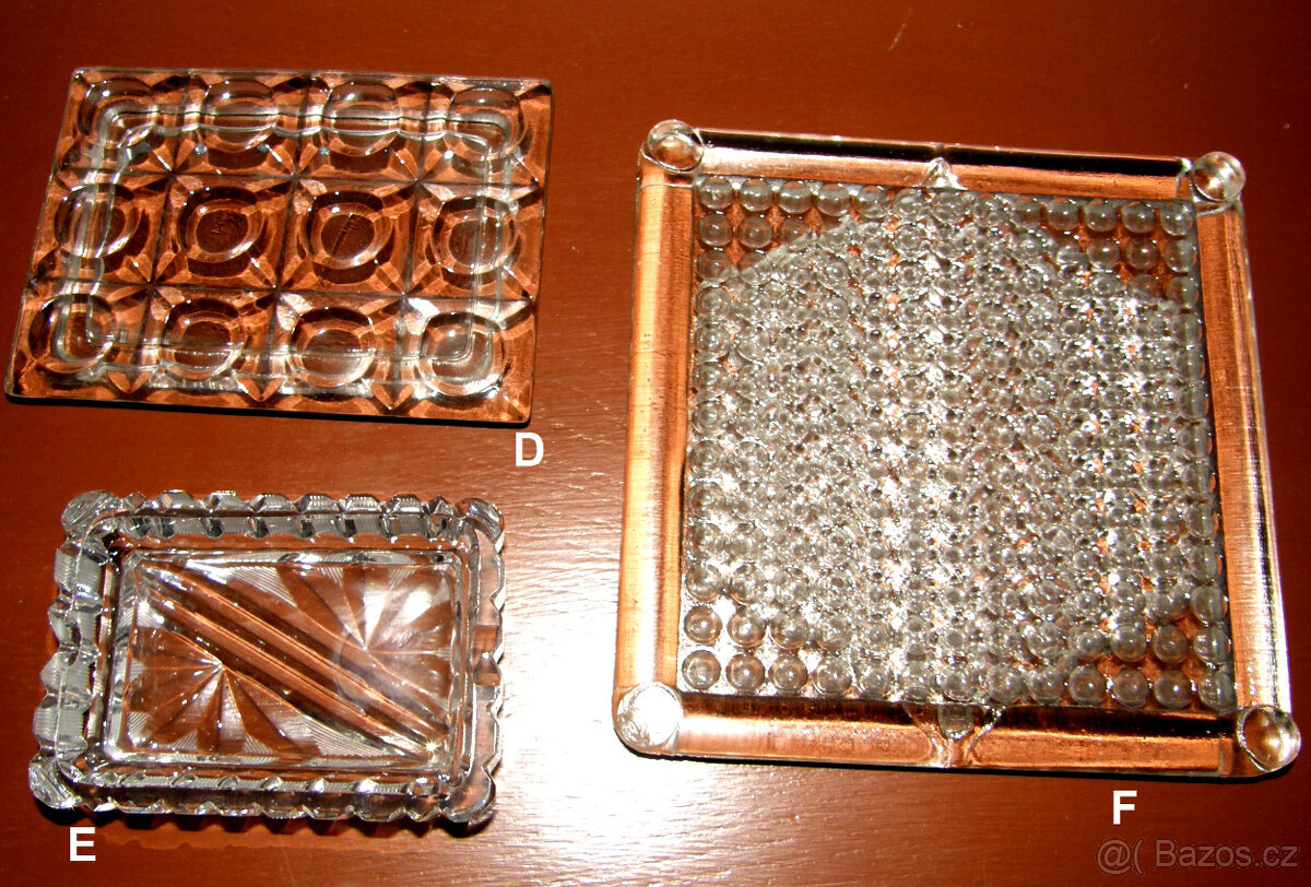 Skleněná mísa, miska, podložka - různé druhy - 7