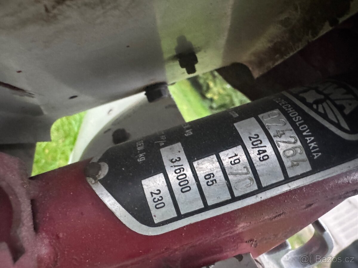 JAWA 20 1970, PLATNÉ DOKLADY - 7