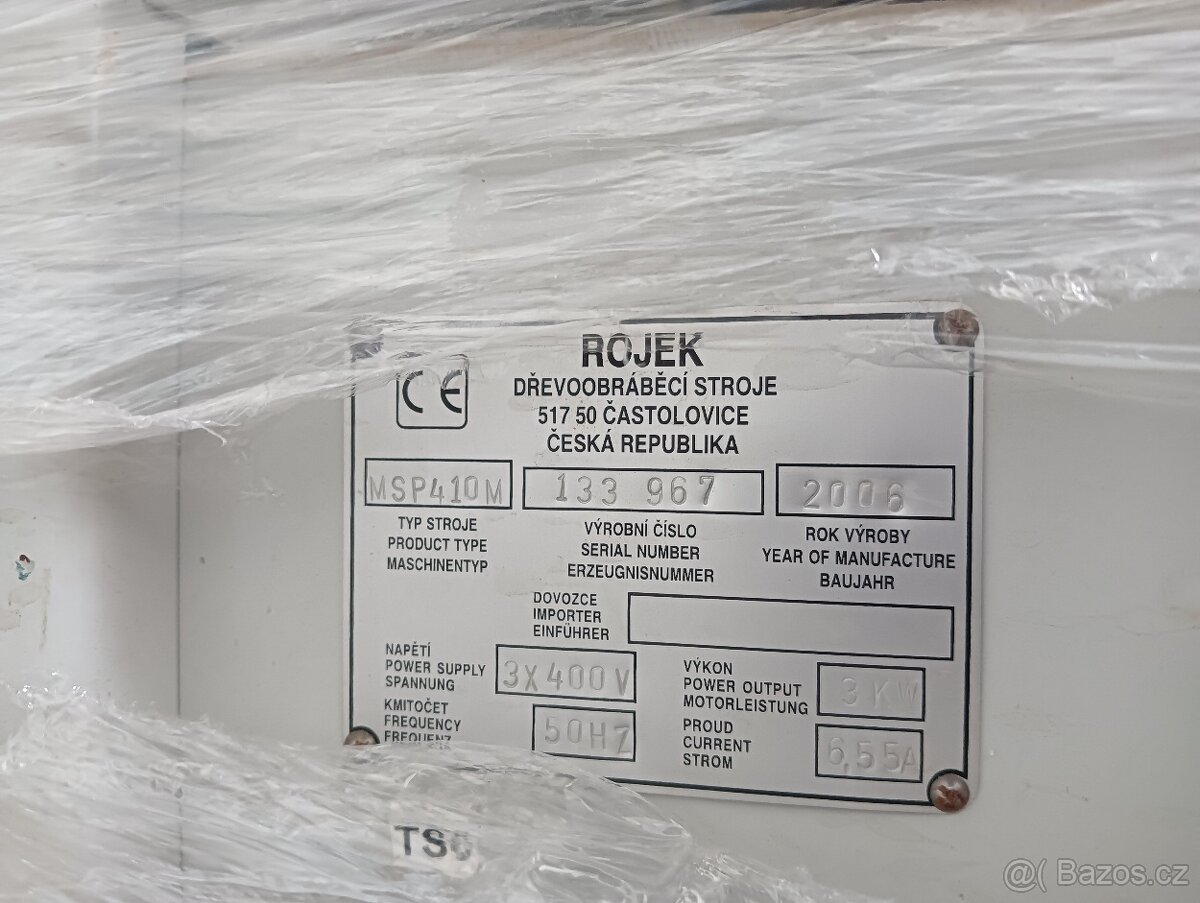 Srovnávací a tloustkovaci fréza Rojek MSP 410 M - 7