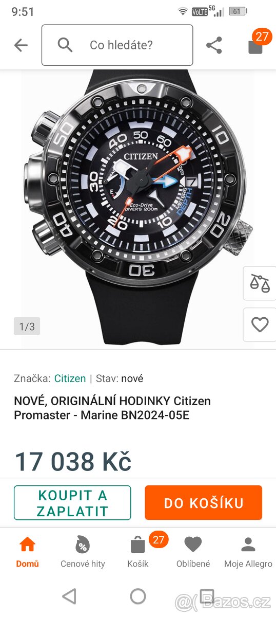 Hodinky Citizen promaster marine Eco drive - 7