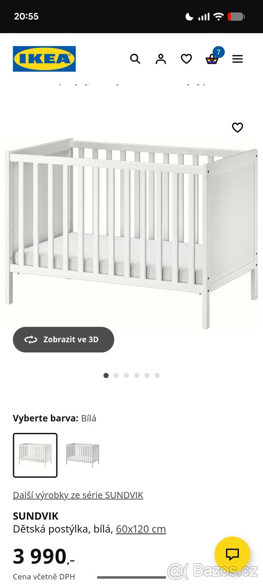 Dětská postýlka Ikea Sundvik - 7