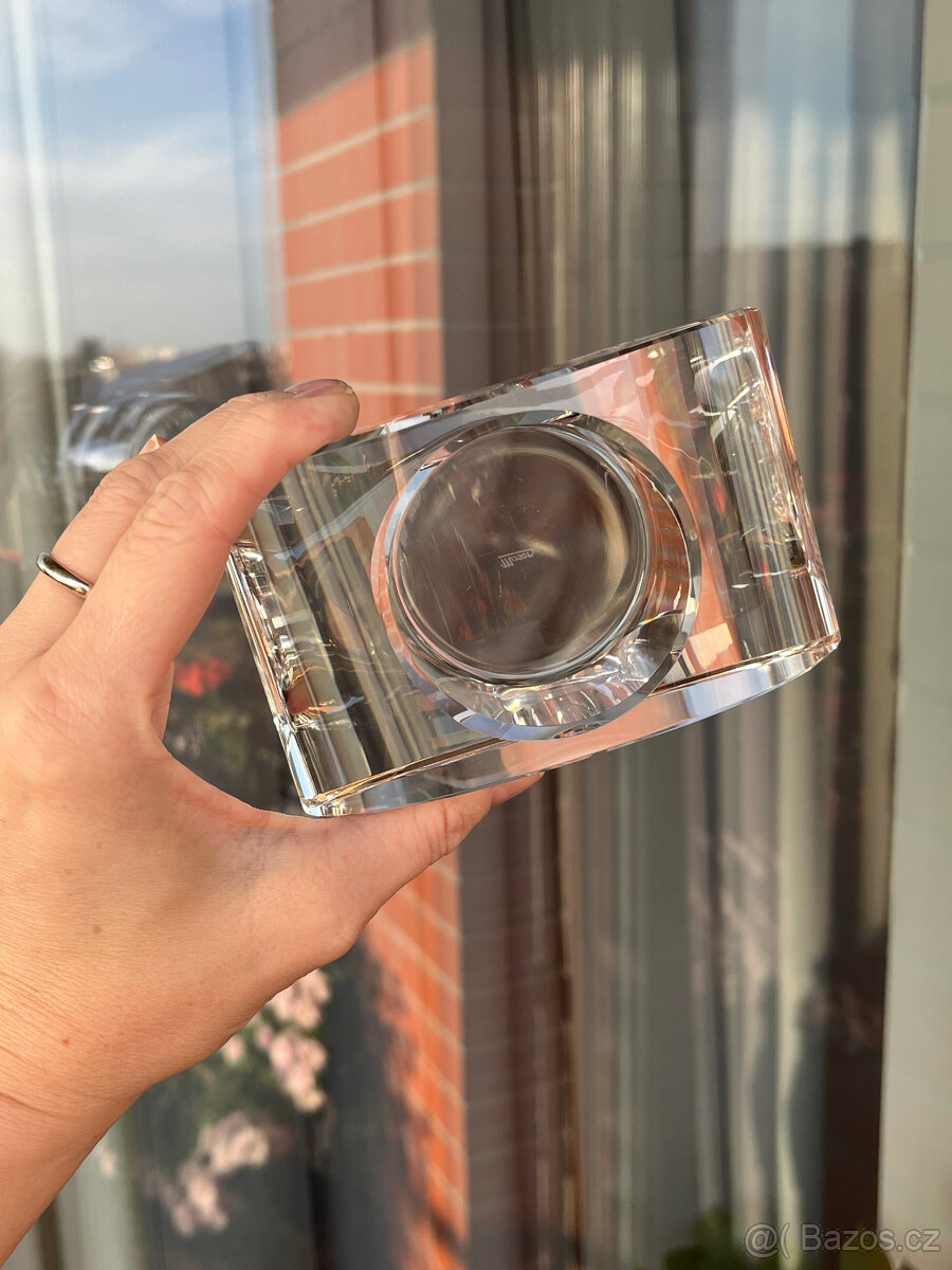 Moser Křišťálový svícen, těžítko, D 12 cm - 7