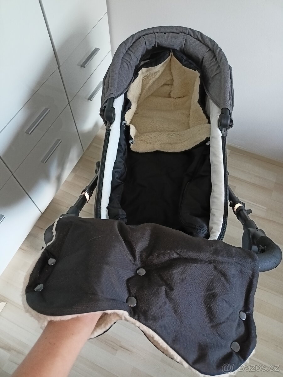 Kinderkraft Prime Lite šedý 2v1 2020 + příslušenství - 7