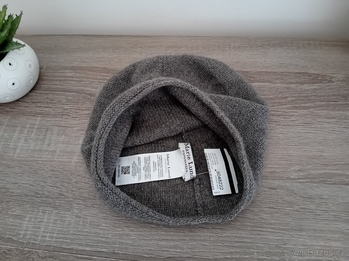 Marie Lund dámská čepice 100% kašmír nová - 7
