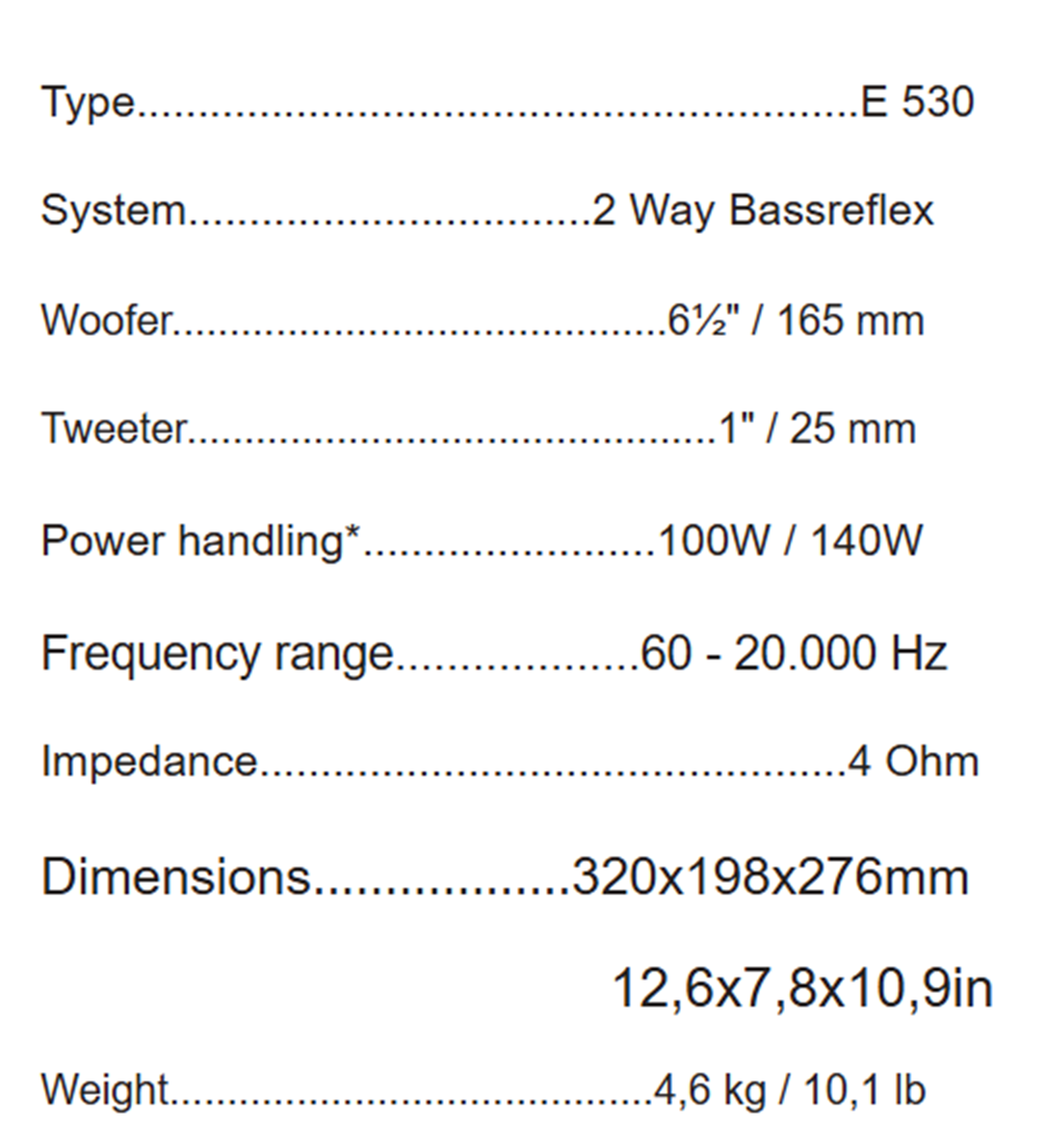 regálové reproduktory Jamo E530 - 7