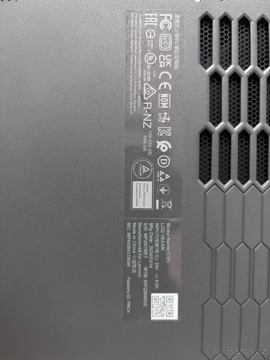 Lenovo LOQ 15 — herní/pracovní notebook - 7