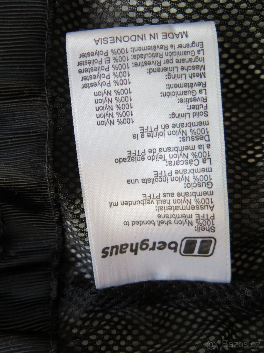 bunda orig. goretex s kapucí zn. Berghaus, vel. S,nepoškozen - 7