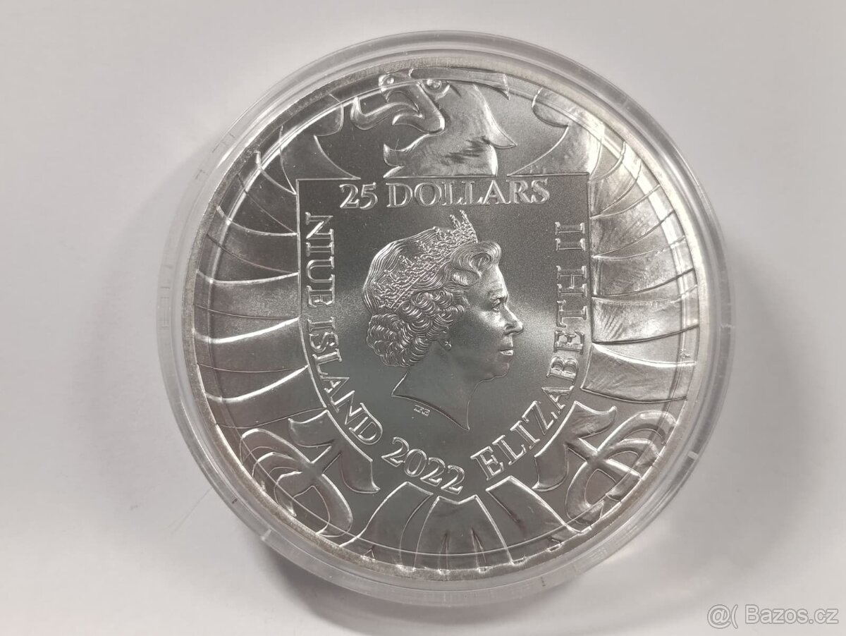 Stříbrná 10 oz investiční mince Český lev 2022 stand, 311gr. - 7