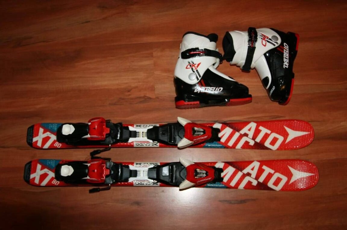 detské lyže Atomic XT 80 cm , lyžaky - 7