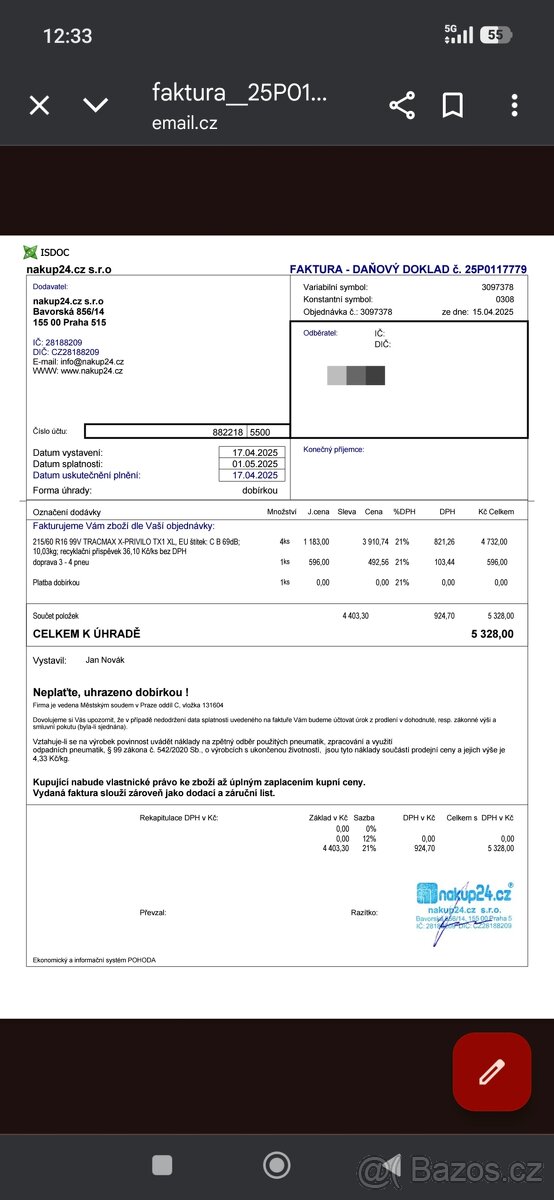 Disky + Pneu Ford S-Max - 7