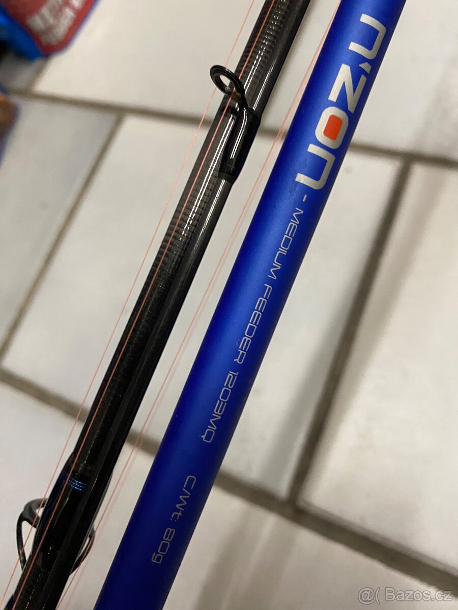 2x prut Daiwa Nzon Feeder Medium a 2x Shimano DL4000 FB - 7